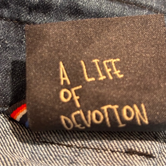 EN STATE OF ELEVENATE Sz M Cabin Pants Denim Sweden Pockets Comfort Pants NEW - Picture 13 of 13